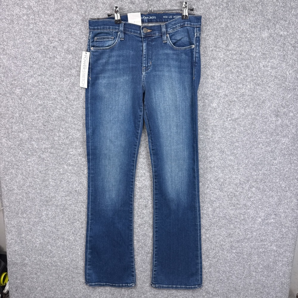 Calvin Klein Jeans Modern Bootcut 30x32 Naples Blue Power Stretch NWT